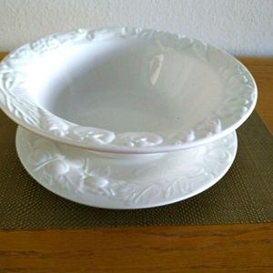 Casual China Bowl and Platter